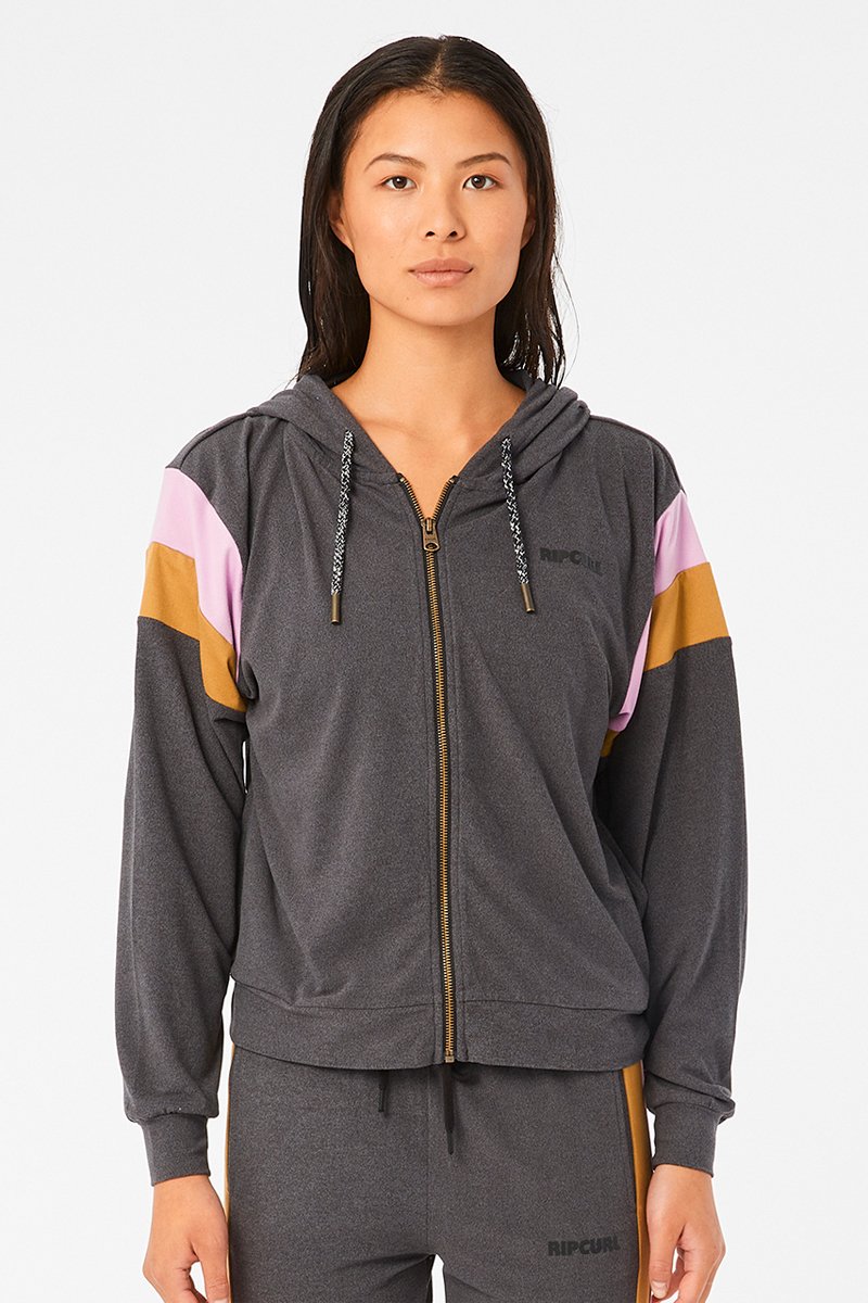 Sweat à capuche Run Swim Surf Gris foncé