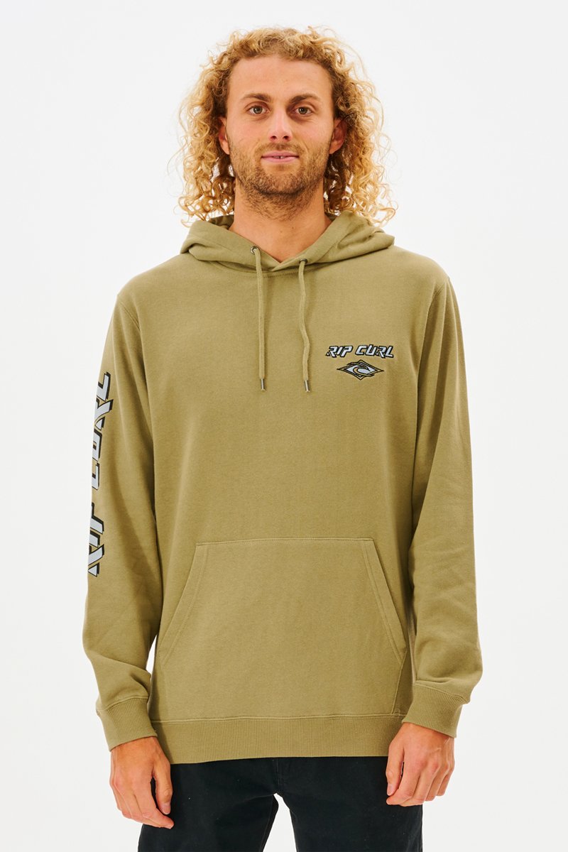 Sweat à capuche Fade Out Vert mousse