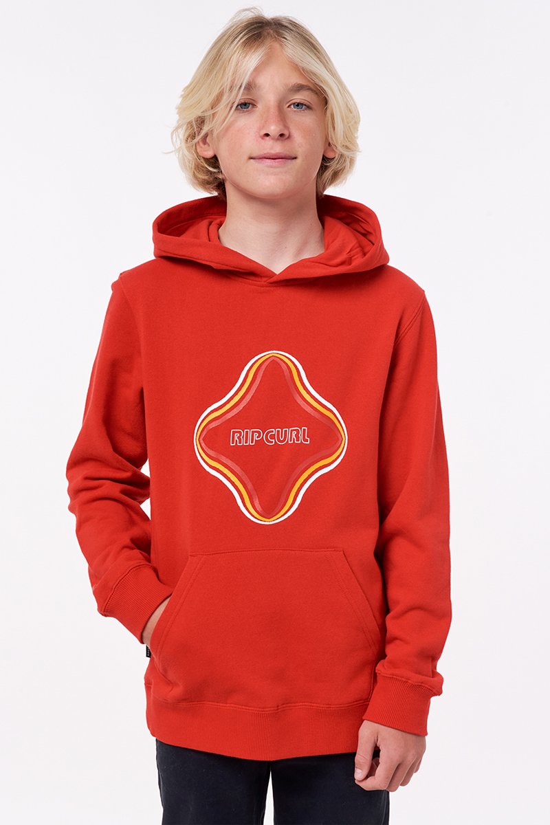 Sweat à capuche Surf Revival Rouge