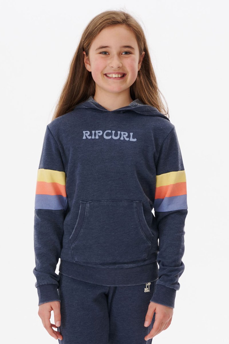 Sweat à capuche Melting Waves Bleu marine