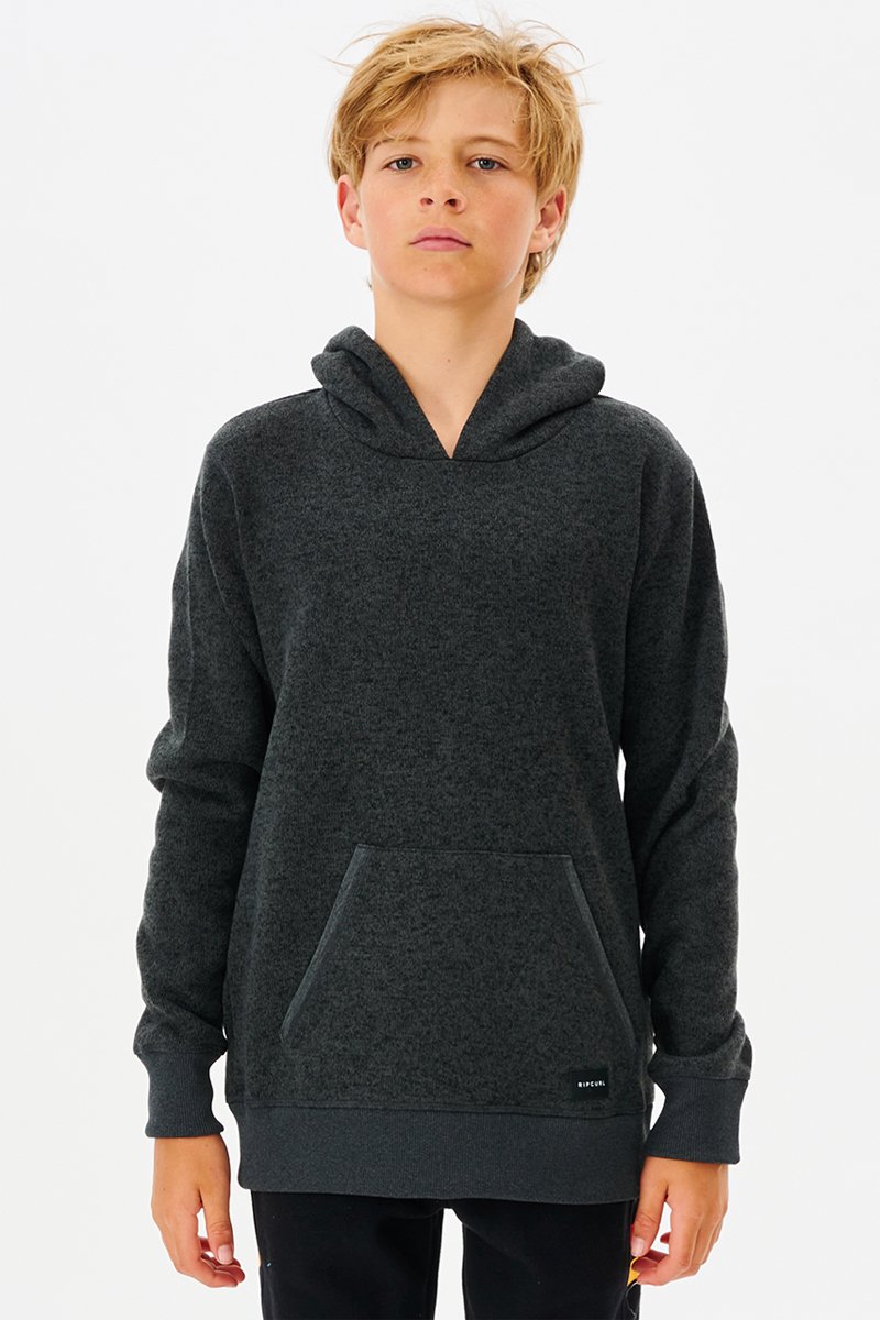 Sweat à capuche Crescent Noir chiné