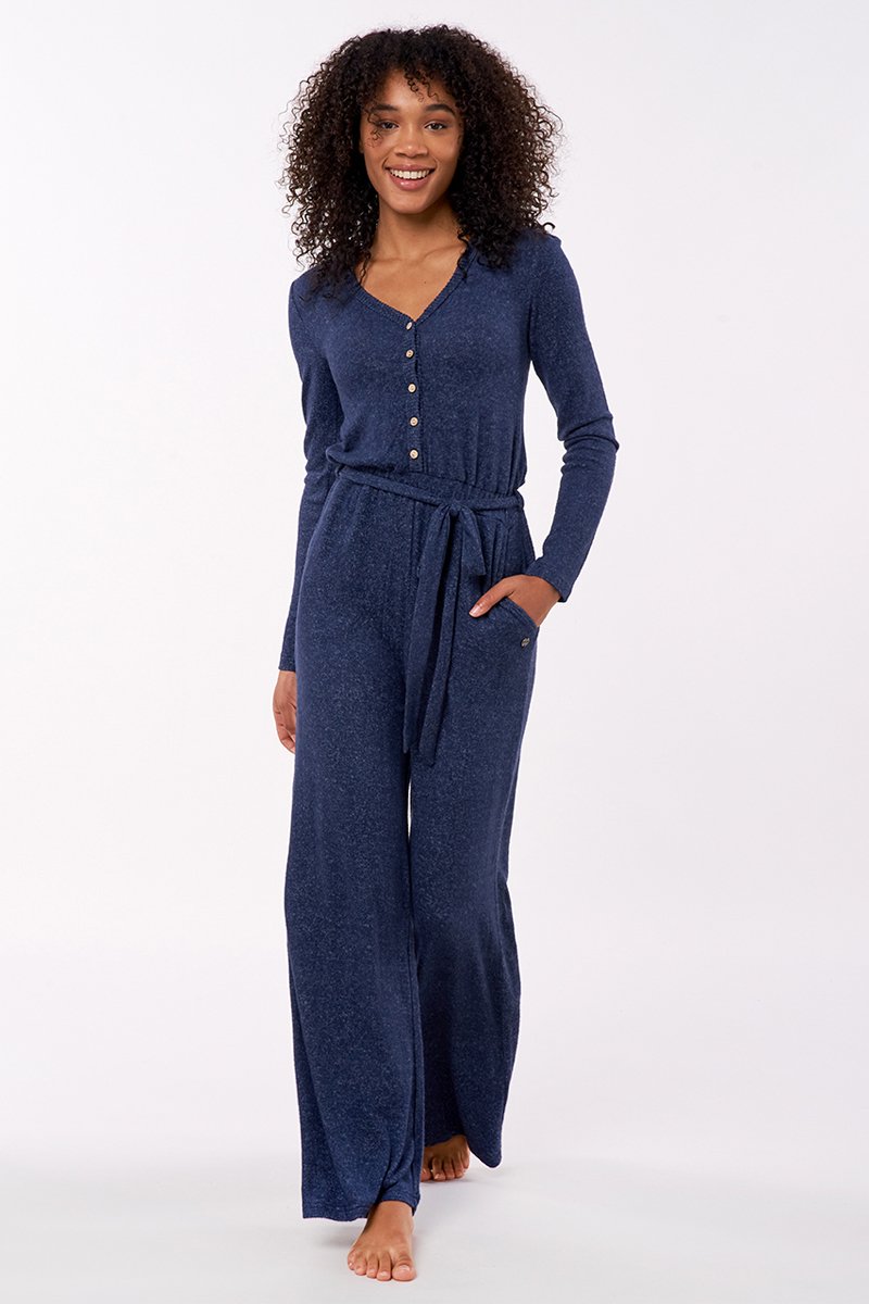 Combinaison Cosy Bleu marine chiné