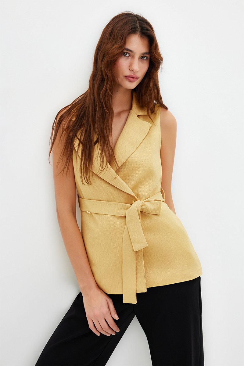 Blazer sans manches - Camel