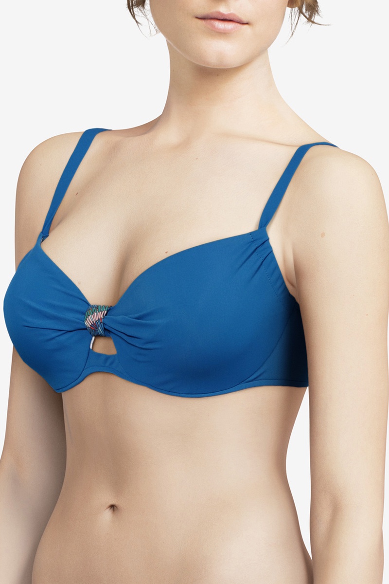 Haut de maillot Plume - Bleu - Chantelle