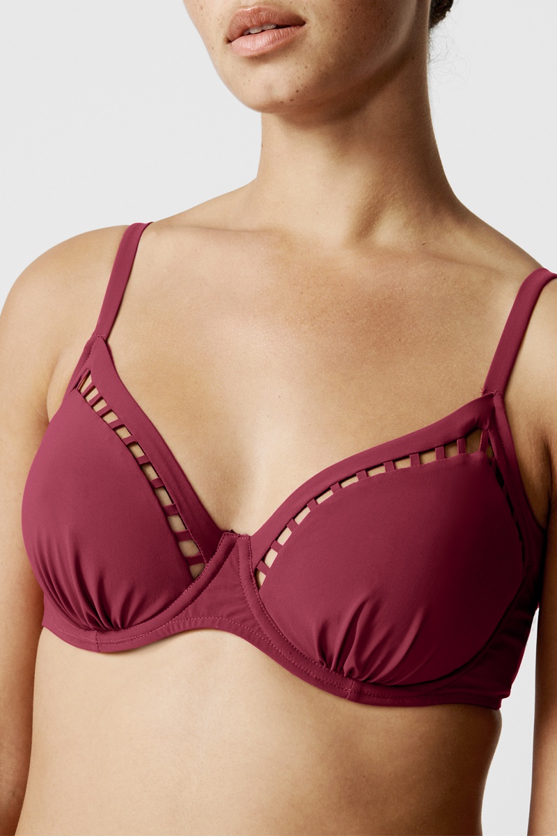 Haut de maillot push-up Native - Bordeaux - Chantelle
