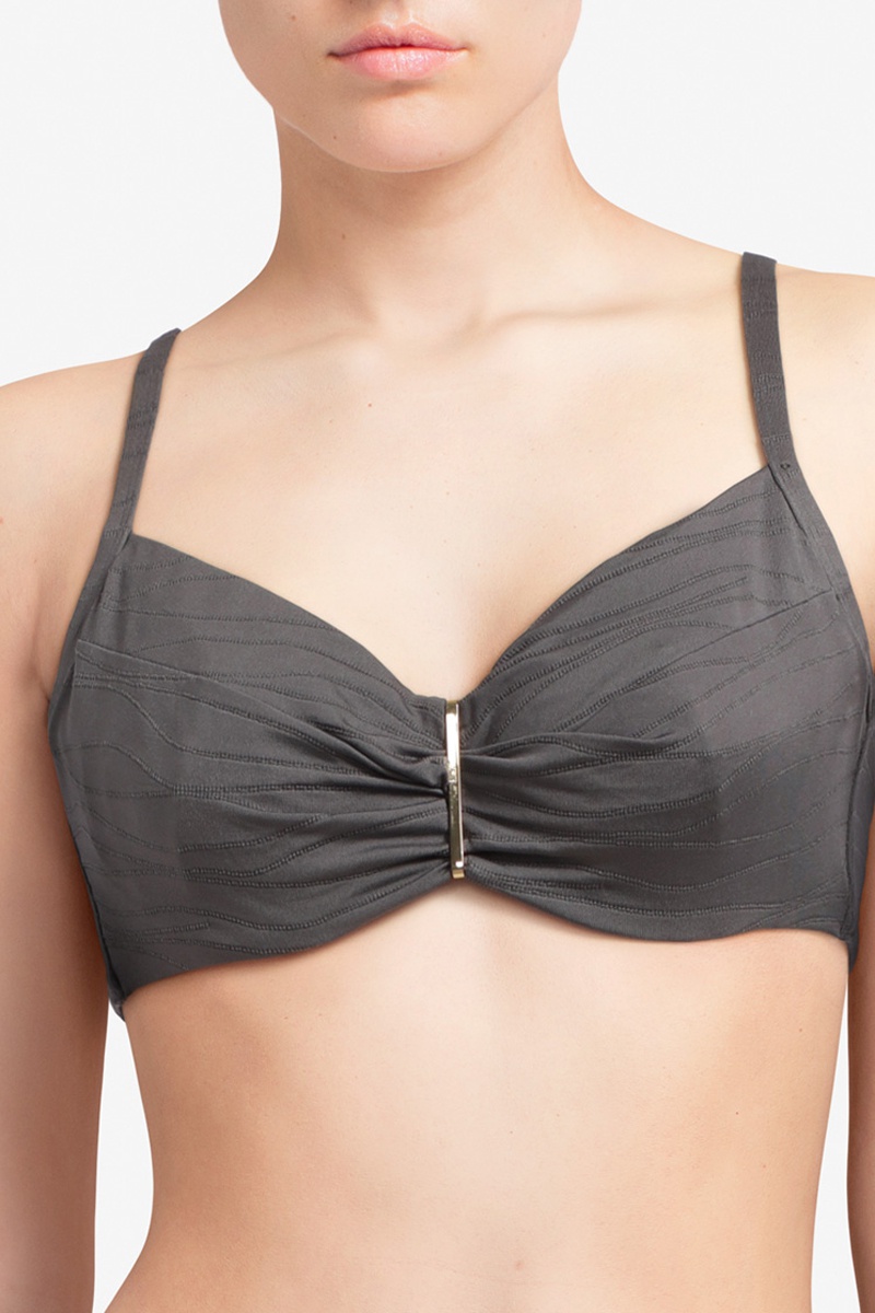 Haut de maillot coques Belize - Gris carbone - Fémilet