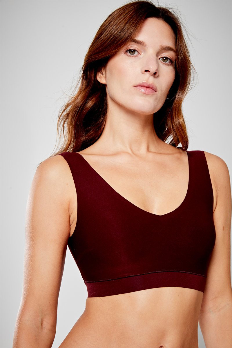 Brassière ampliforme Softstretch - Bordeaux - Chantelle