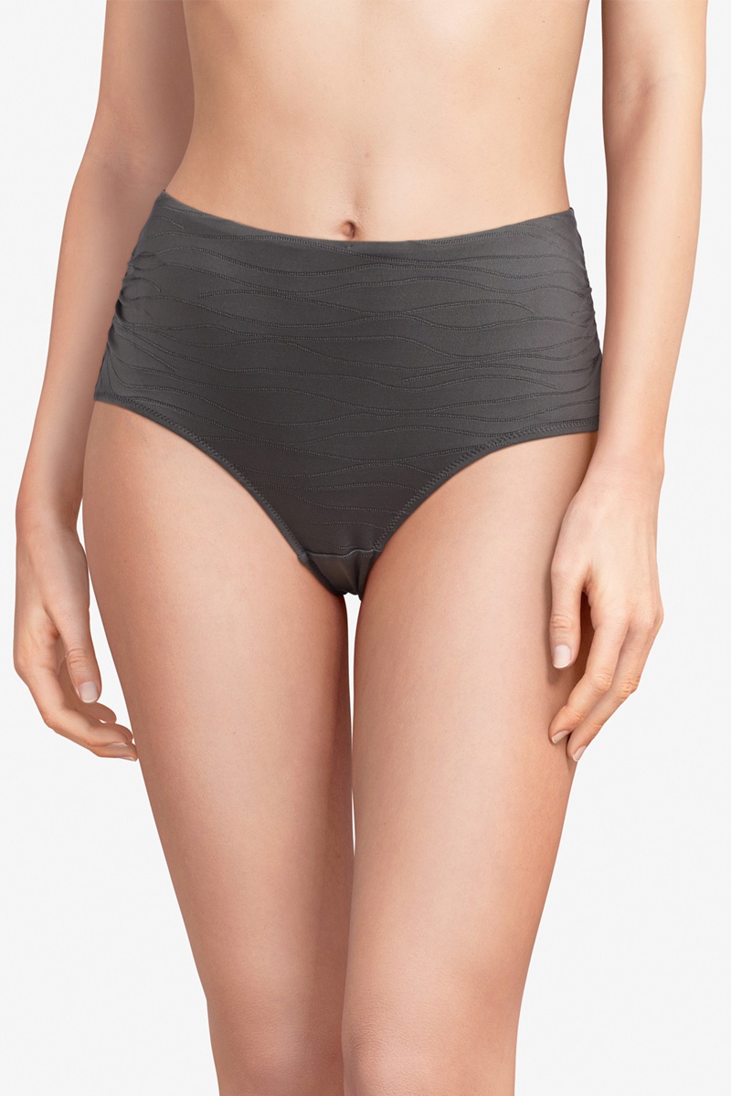 Bas de maillot taille haute Belize - Gris carbone - Fémilet