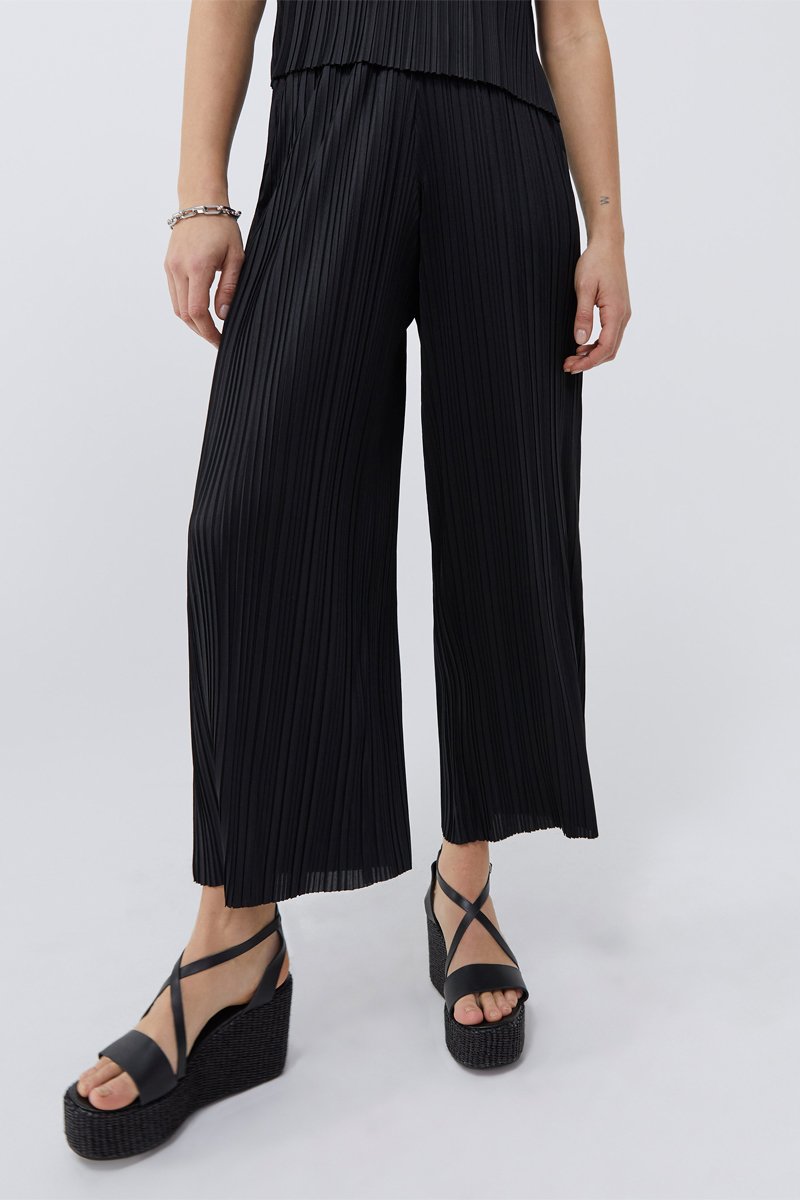 Pantalon plissé - Noir - IKKS