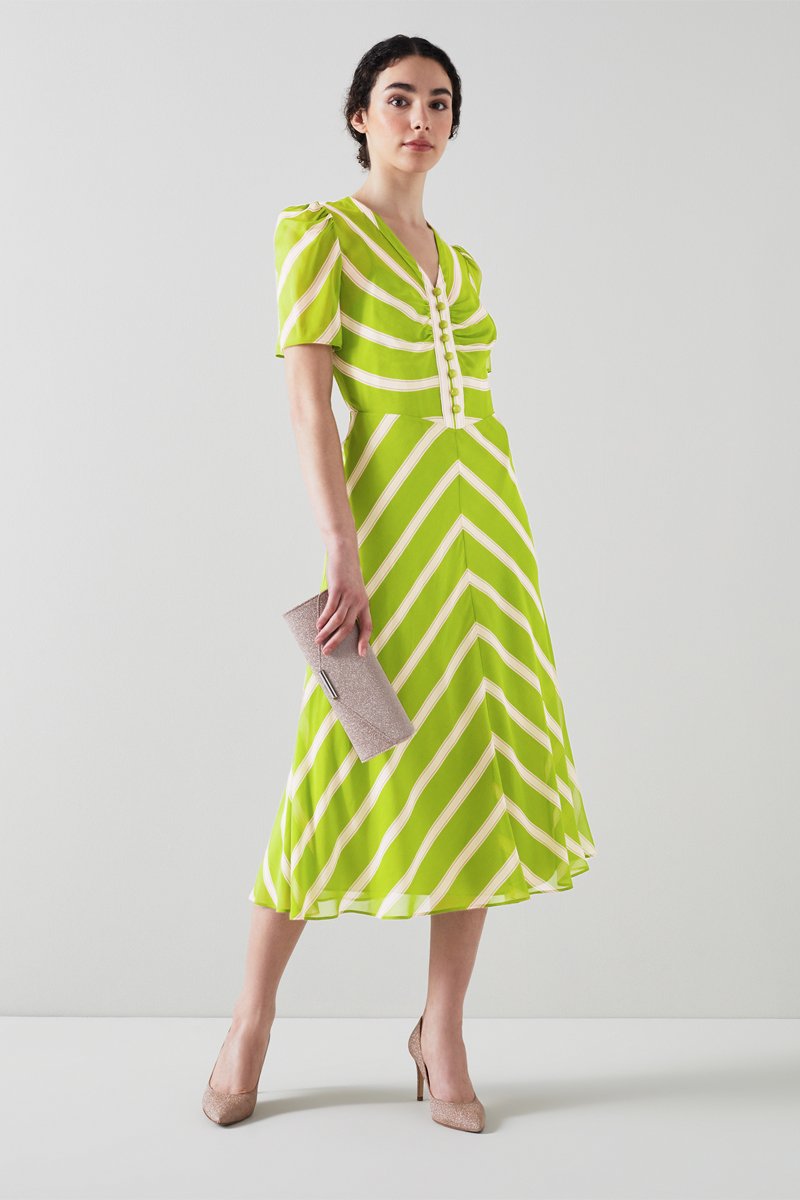 Robe en soie Holzer Jaune