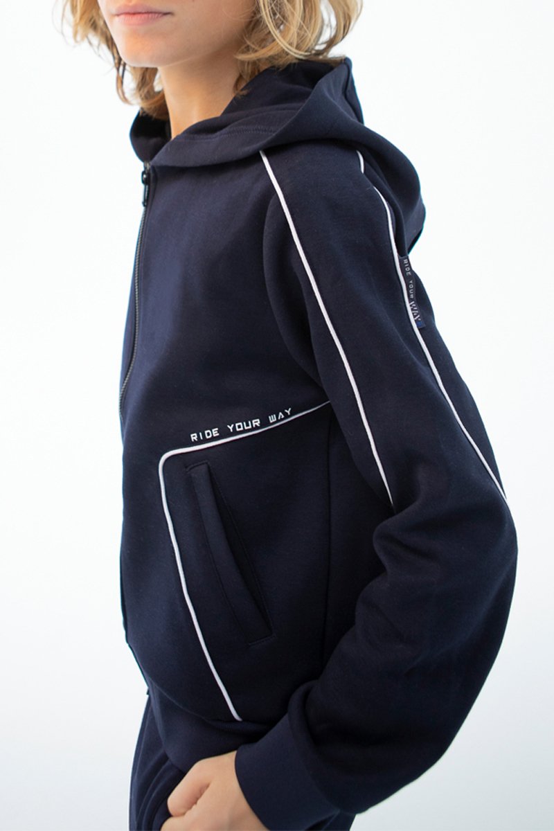 Sweat à capuche - Bleu nuit - IKKS Junior