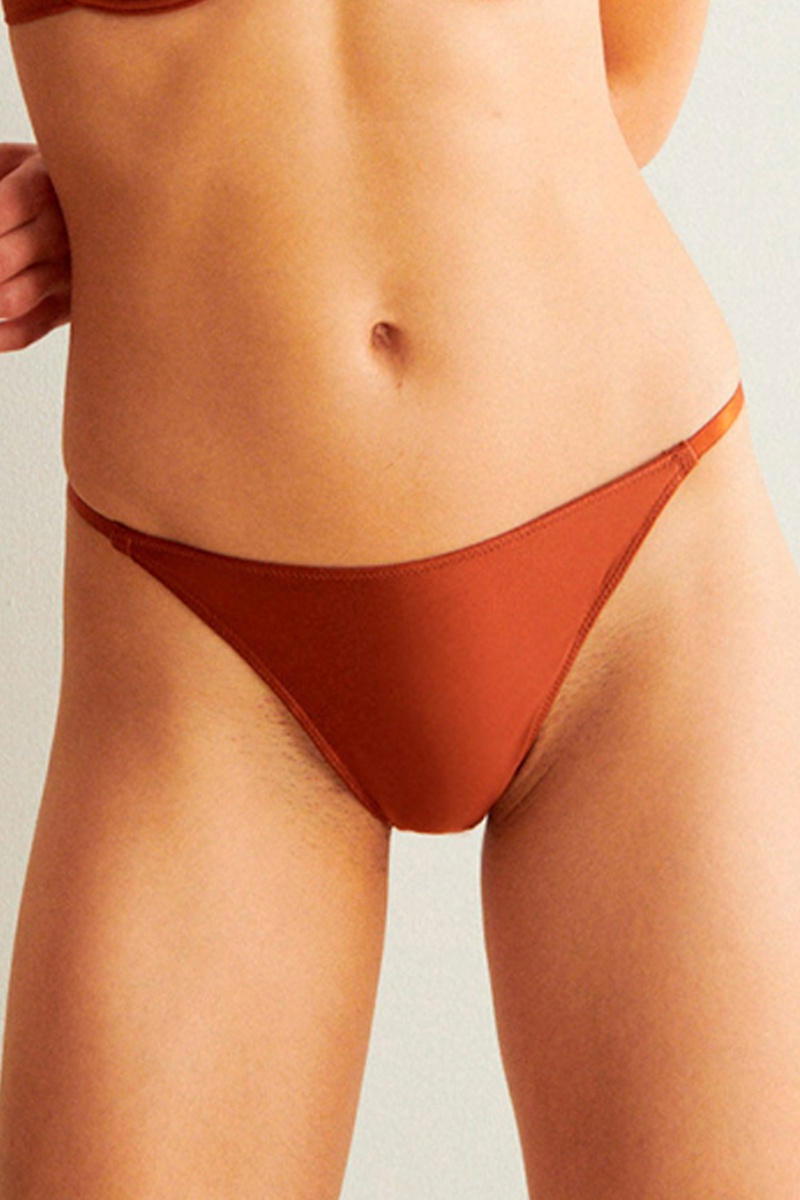 Tanga Shinymicriz Rouge brique