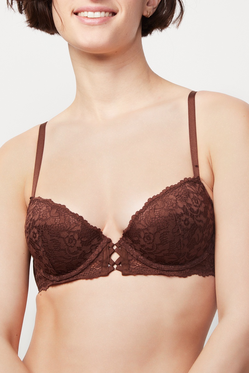 Soutien-gorge push-up Bestfriendiz - Marron
