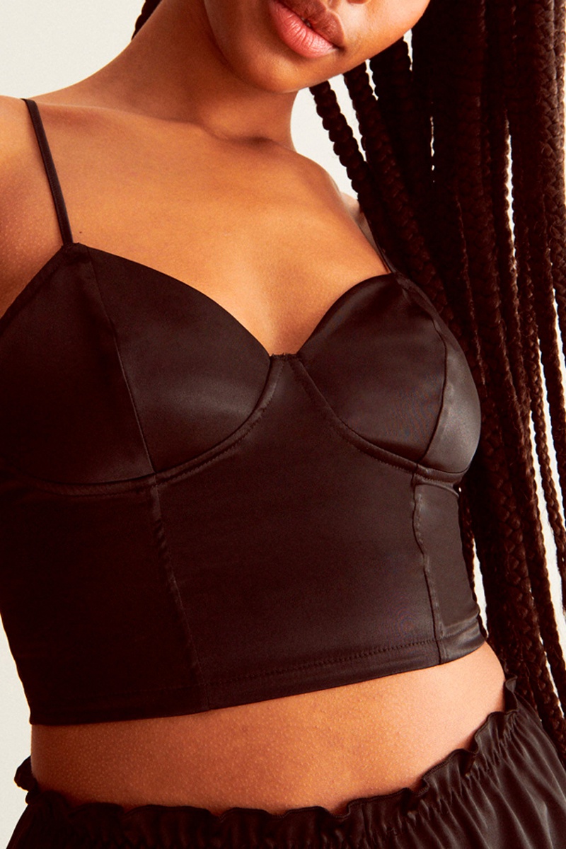 Crop top Coeurfluiz Marron