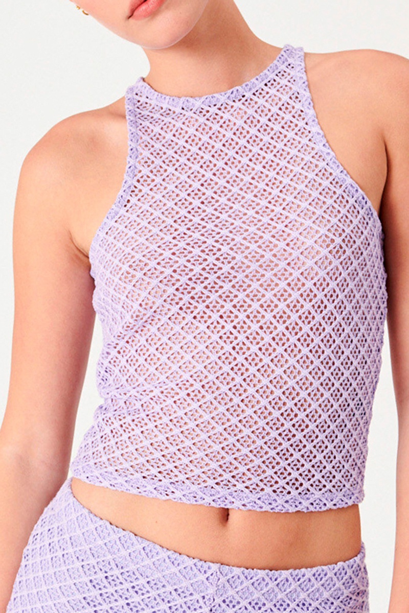 Crop top Beacheriz Mauve