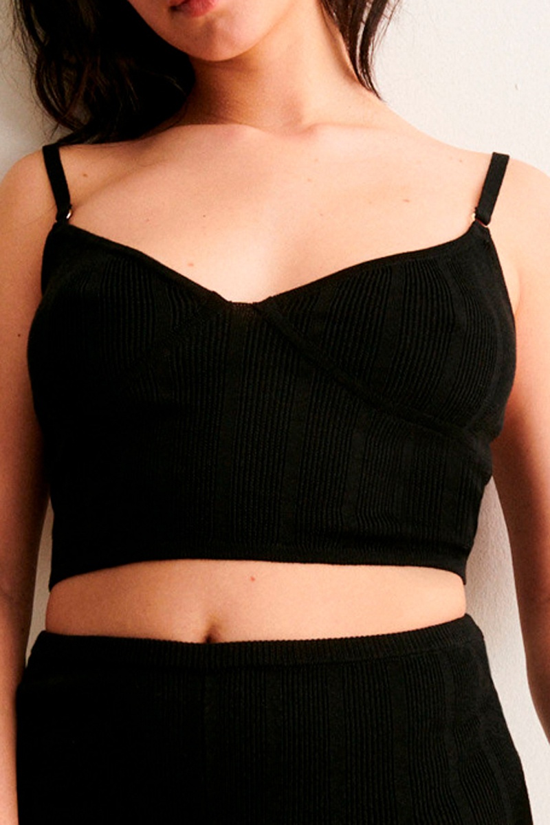 Crop top Baleiniz Noir