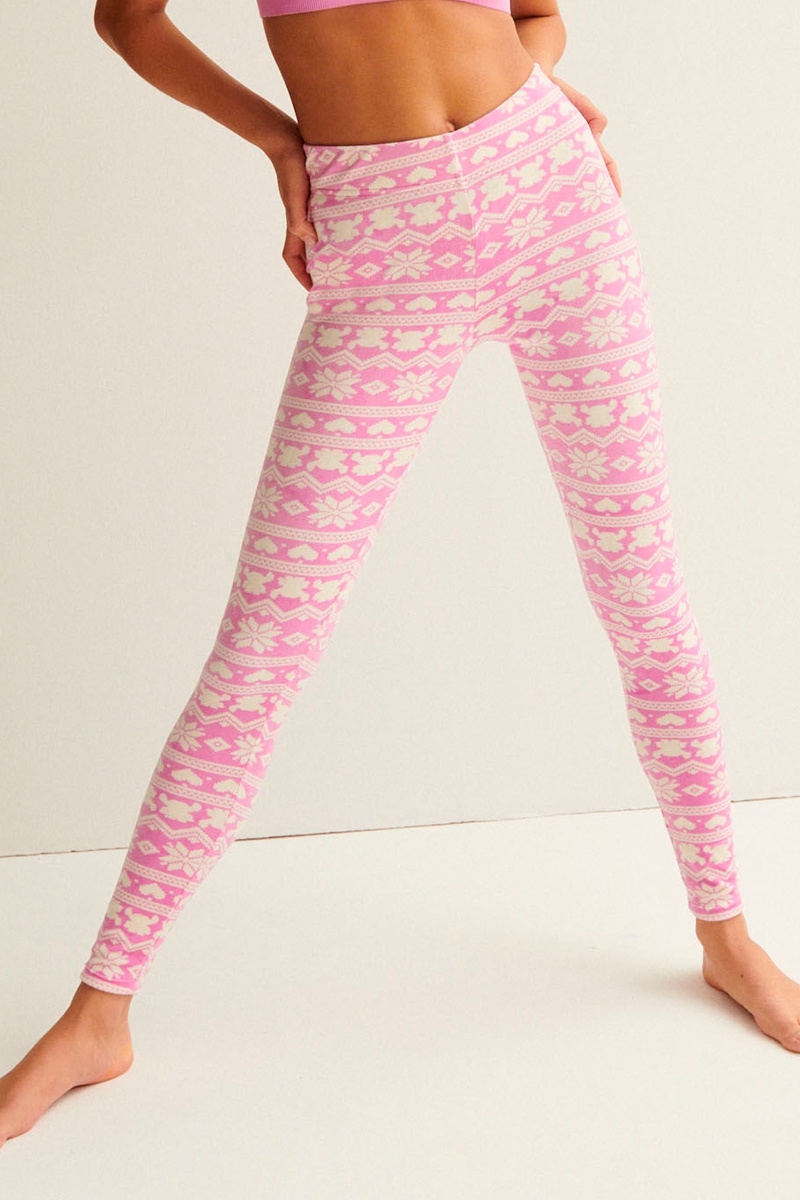 Legging Uglystitchiz Rose et blanc
