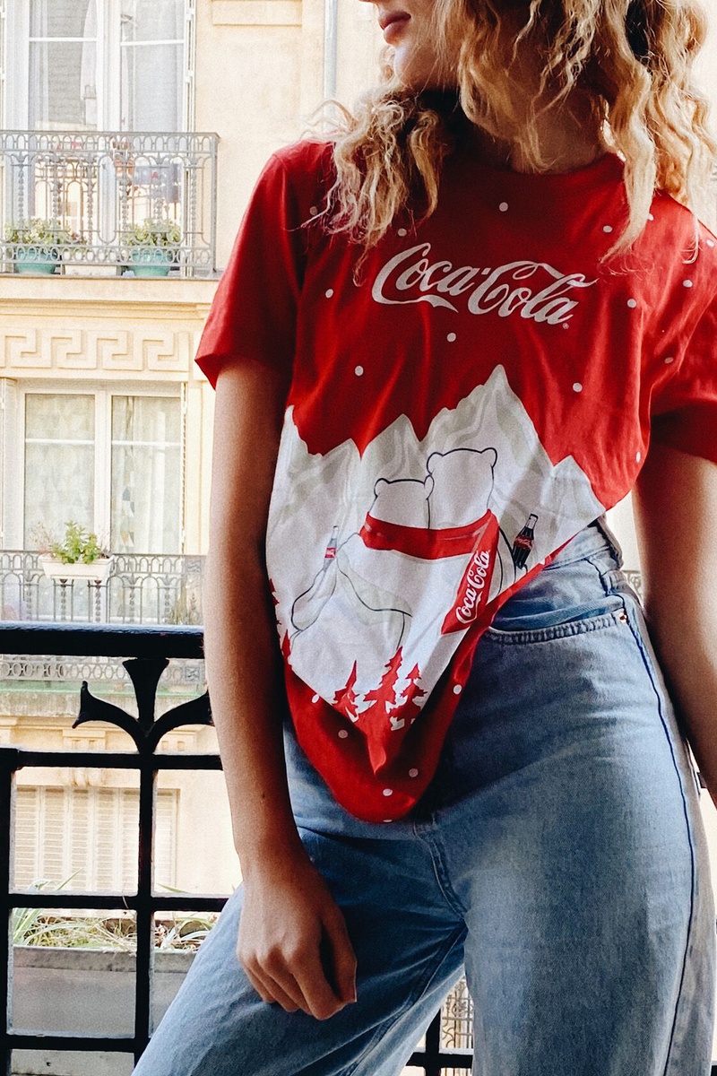 T-shirt Coca-Cola Ourscociz Rouge