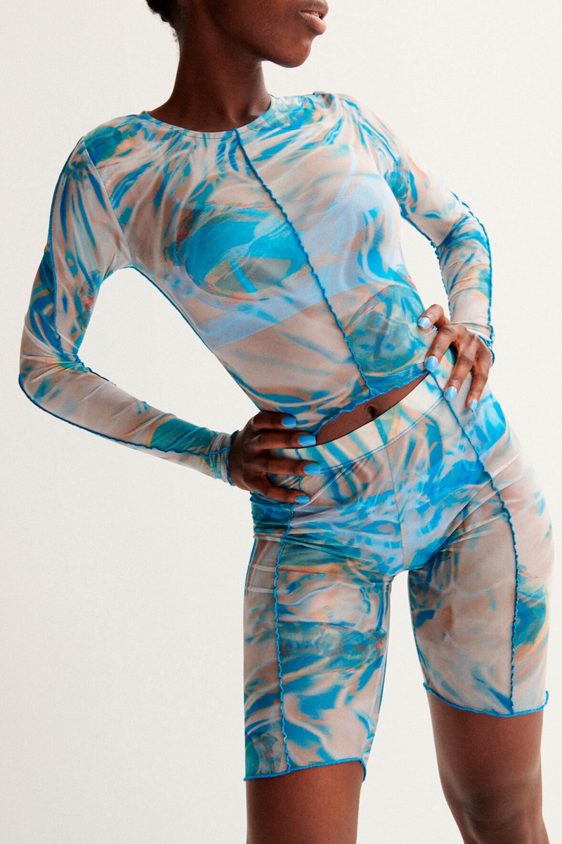 Panty en tulle Meshflockiz Bleu roi