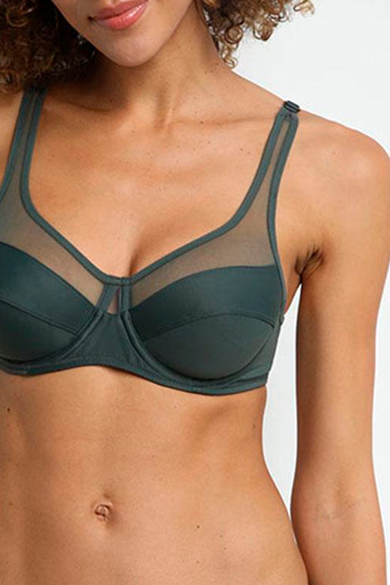 Soutien-gorge ampliforme Generous Classique - Vert gris