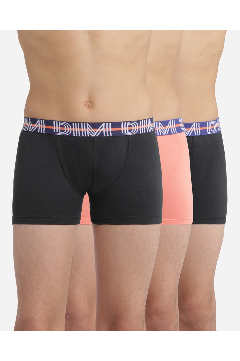 3 boxers Ecodim - Noir et orange