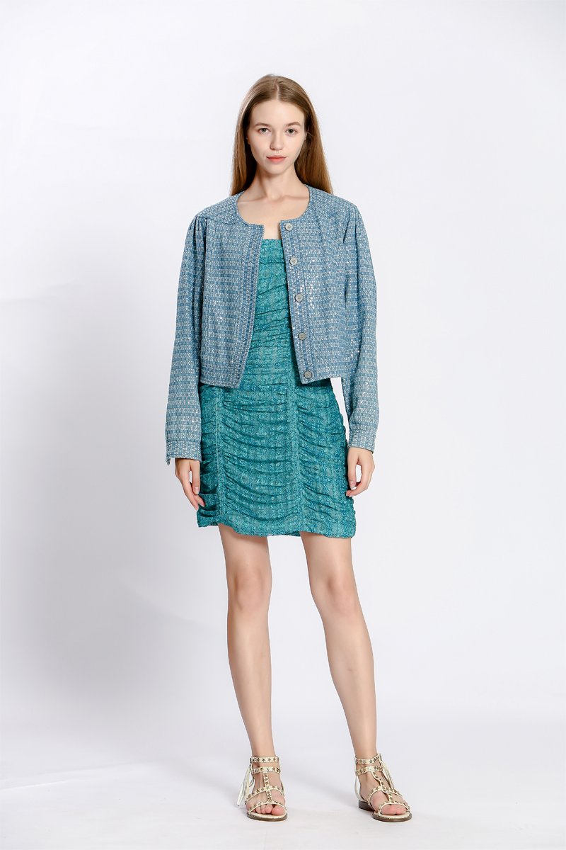 Veste - Bleu cobalt - 100% coton