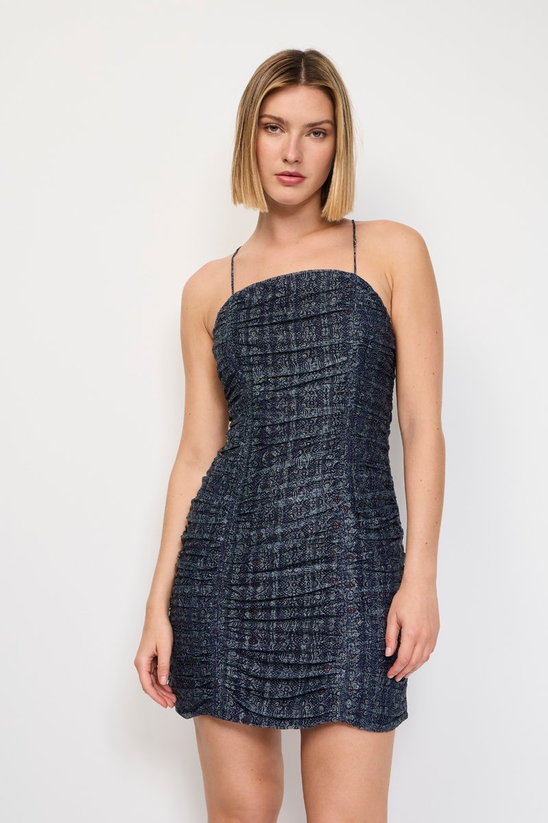 Robe droite - Bleu marine