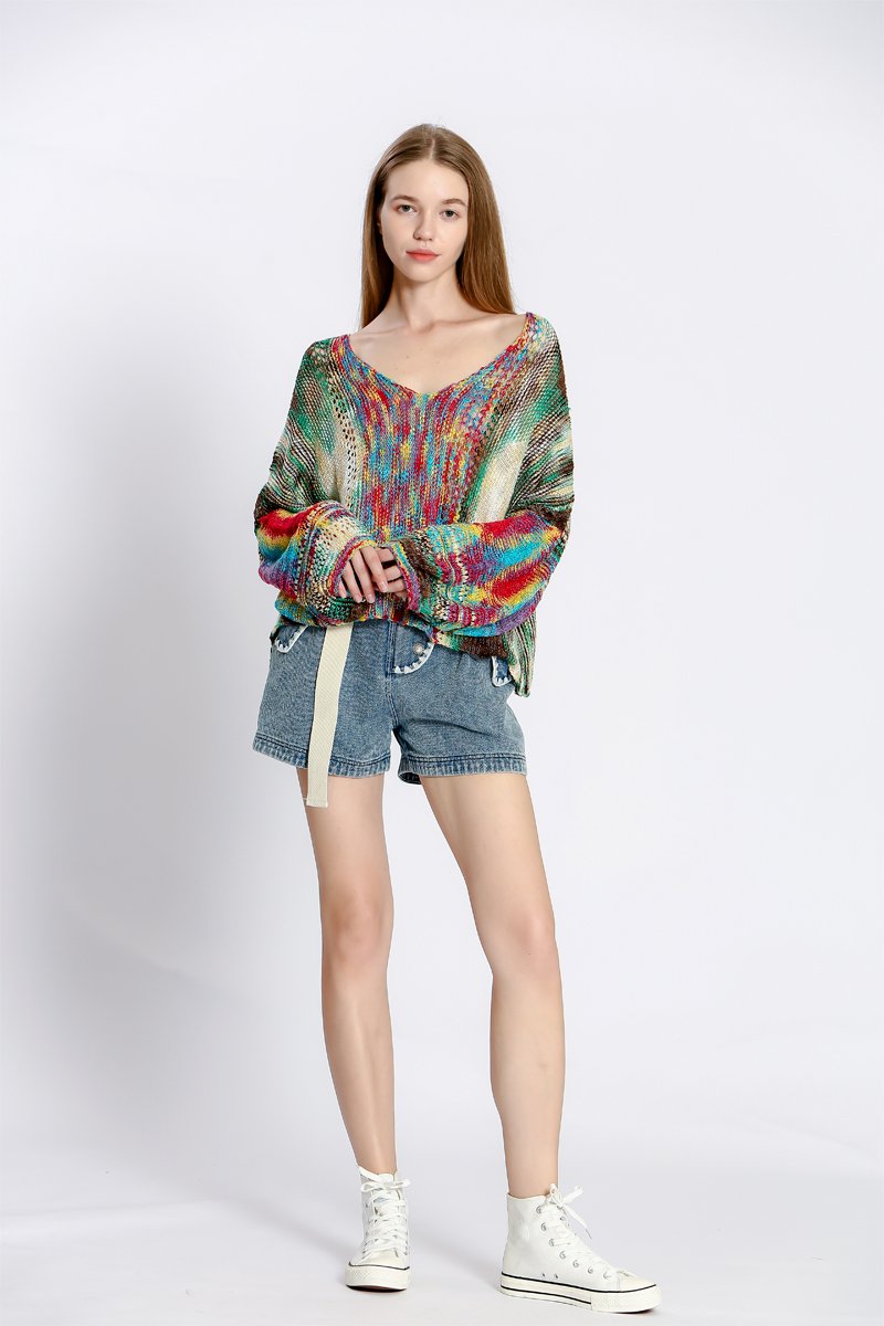 Short en jean - Bleu