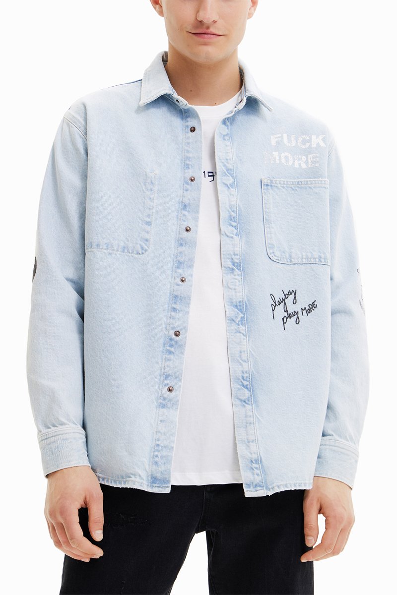 Surchemise en jean Bleu clair