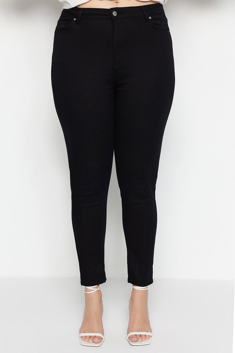 Jean skinny taille haute - Noir