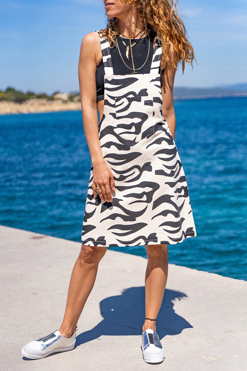 Robe-salopette - Noir