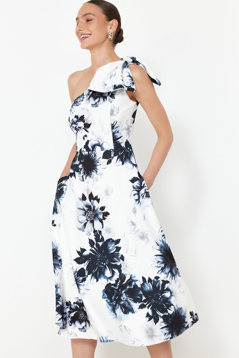 Robe asymétrique - Multicolore