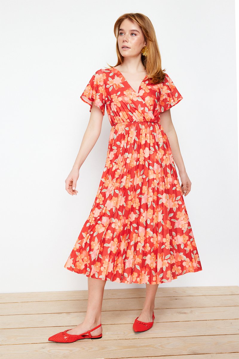 Robe midi - Bordeaux