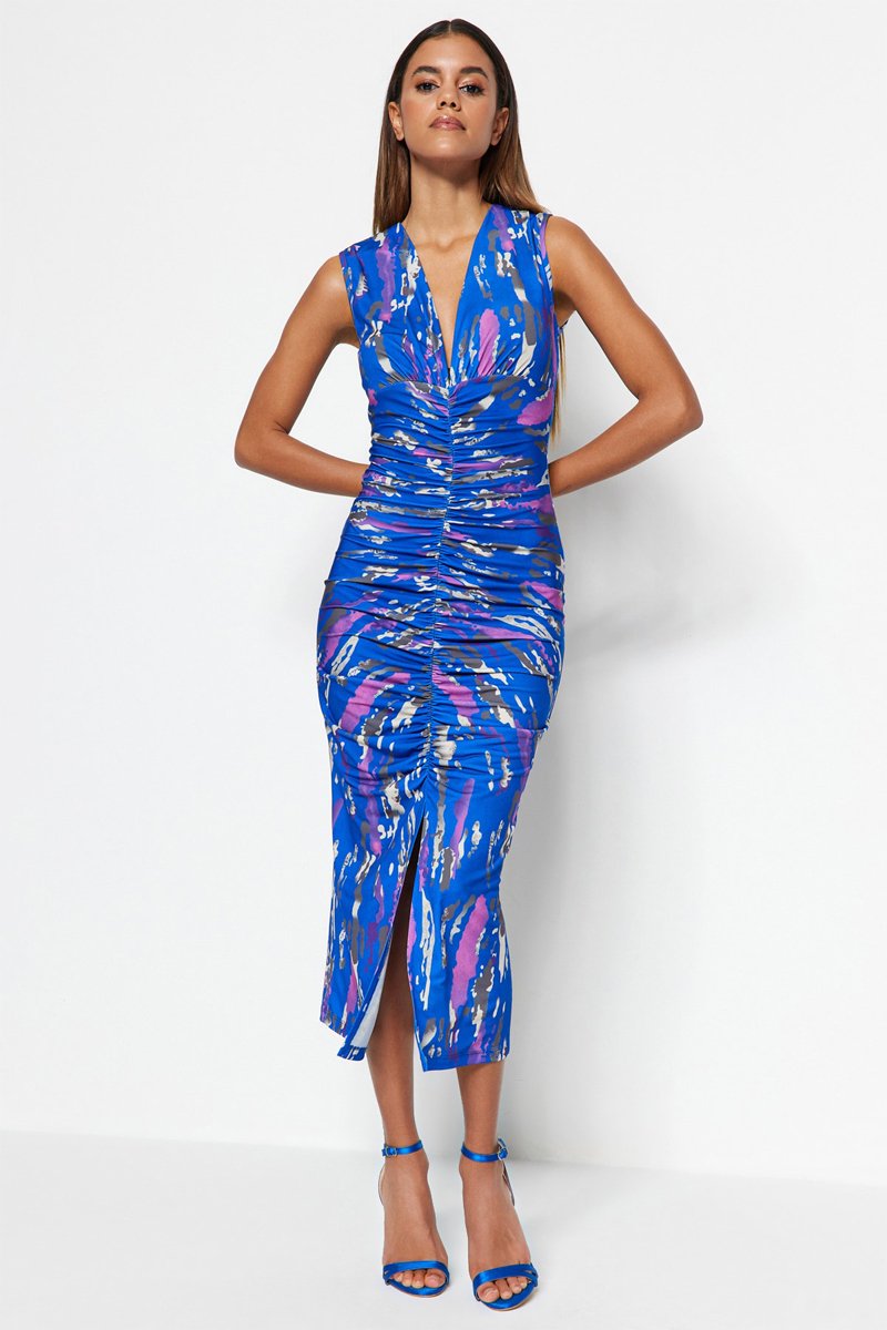 Robe fourreau - Bleu roi