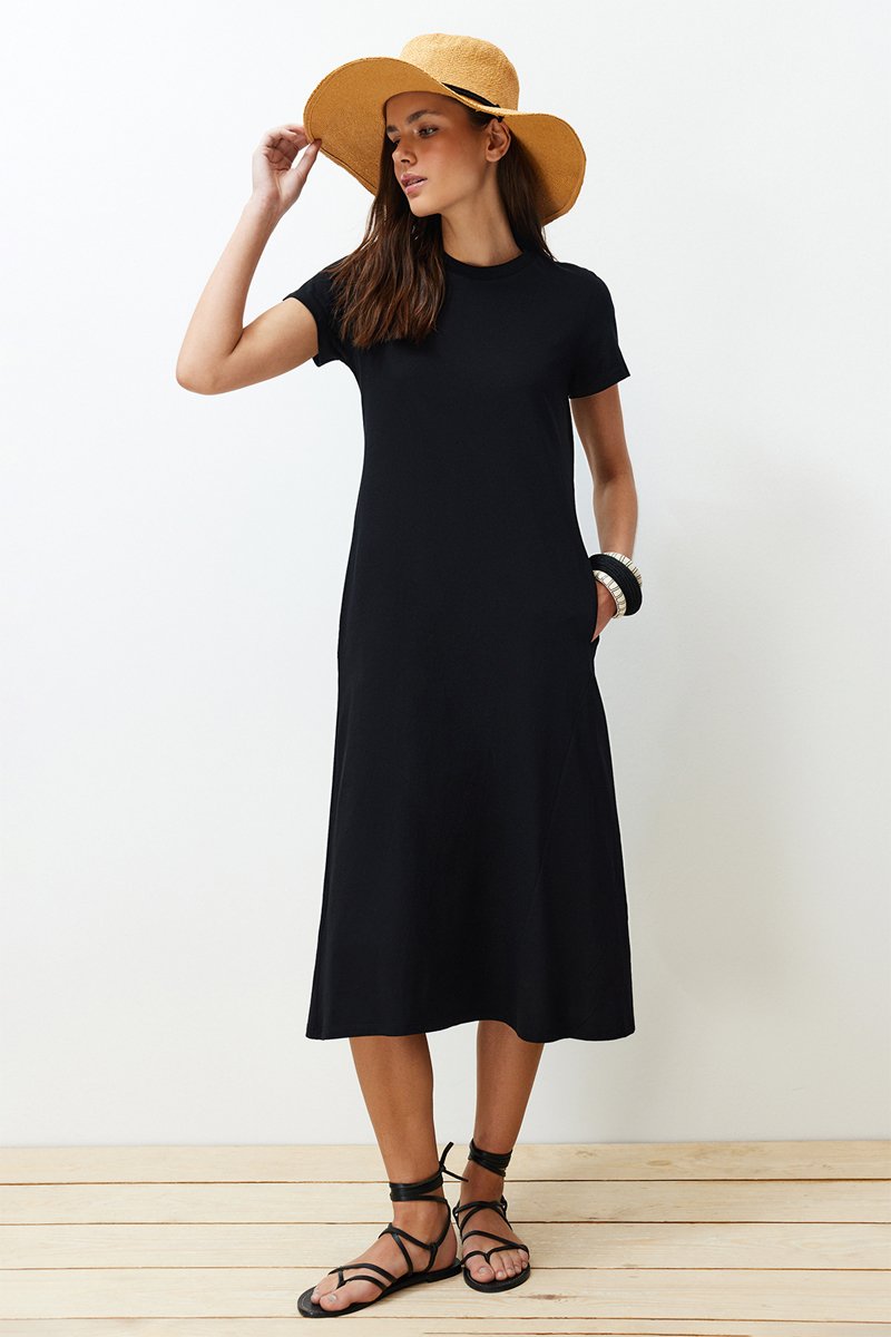 Robe midi - Noir