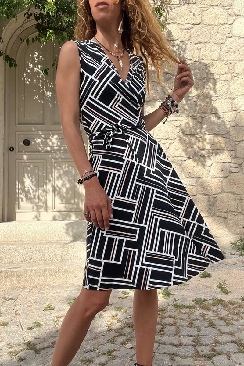 Robe droite sans manches - Noir