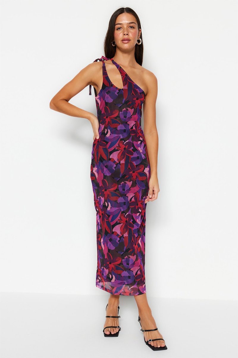Robe asymétrique - Violet