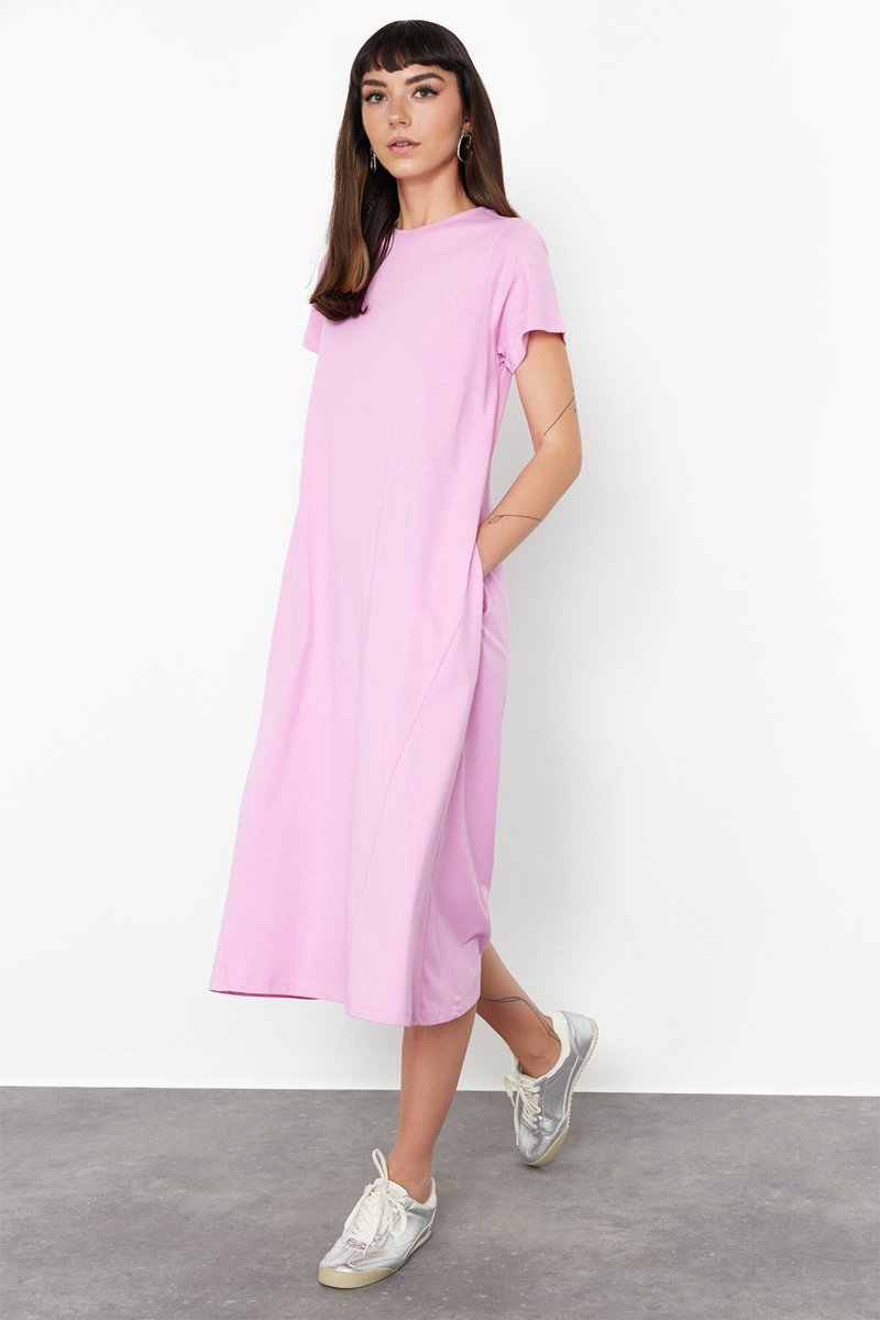 Robe midi - Rose