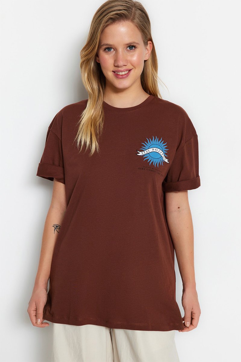 T-shirt - Marron
