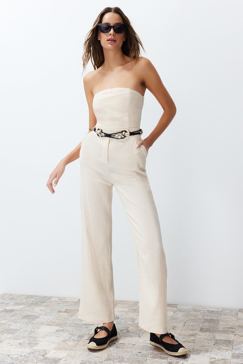 Combinaison bustier - Beige