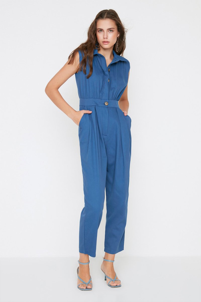 Combinaison 7/8 sans manches - Indigo