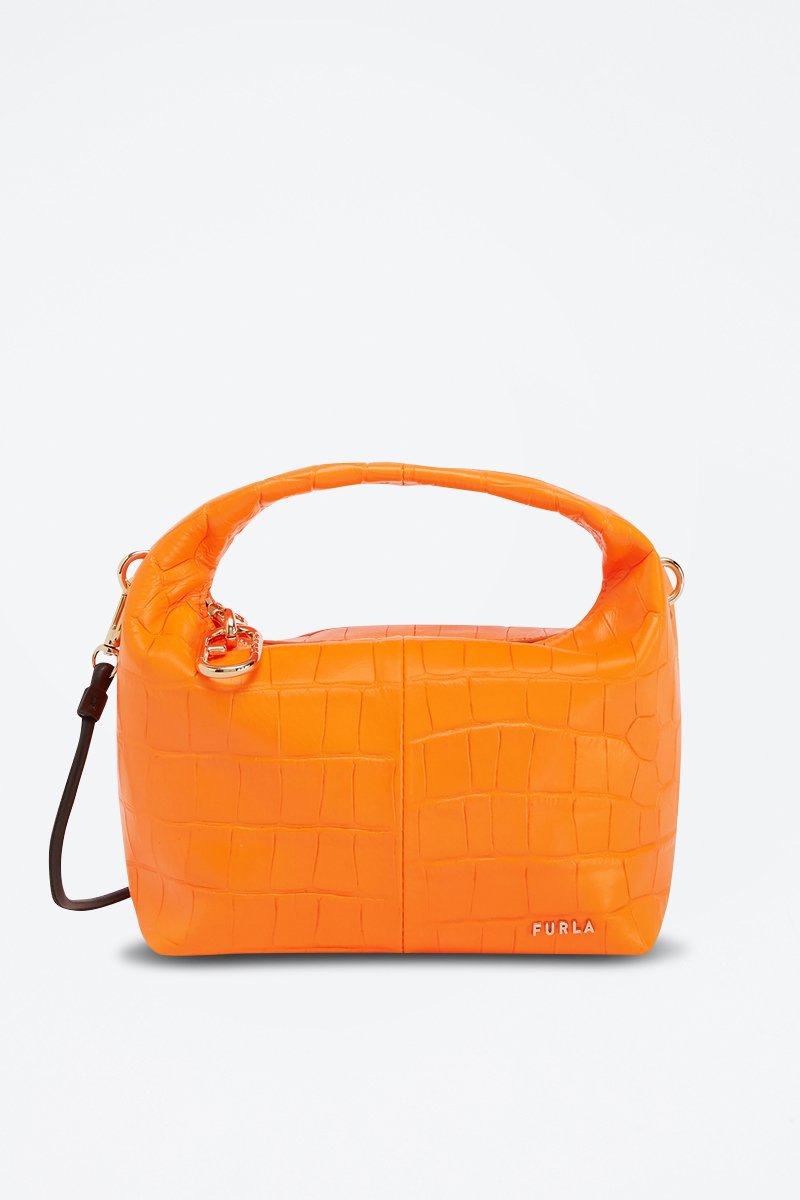 Sac à main en cuir Ginger Mini - Orange