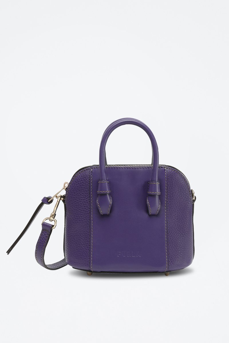 Sac à main en cuir de veau Miastella Mini - Violet