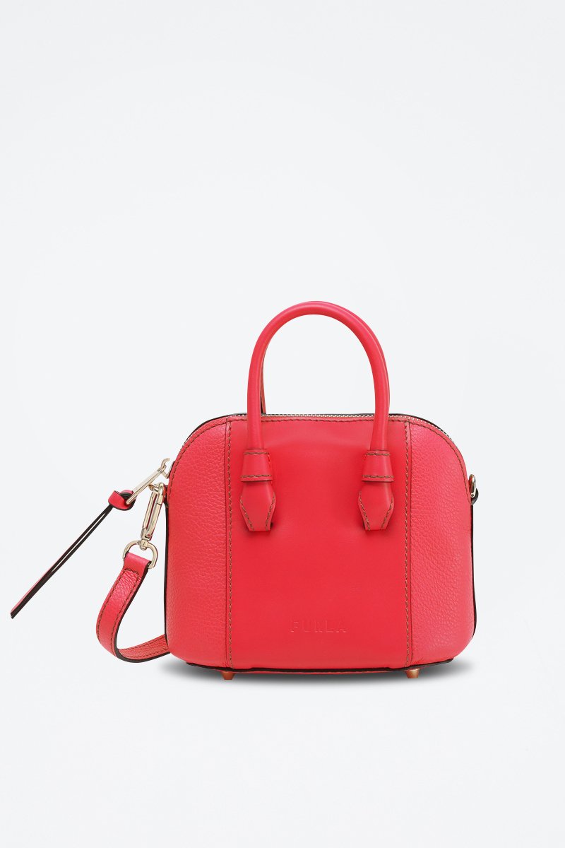 Sac à main en cuir de veau Miastella Mini - Rouge