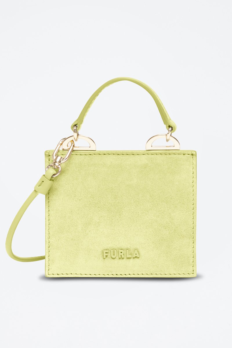 Sac à main en nubuck Linea Futura Micro - Vert clair