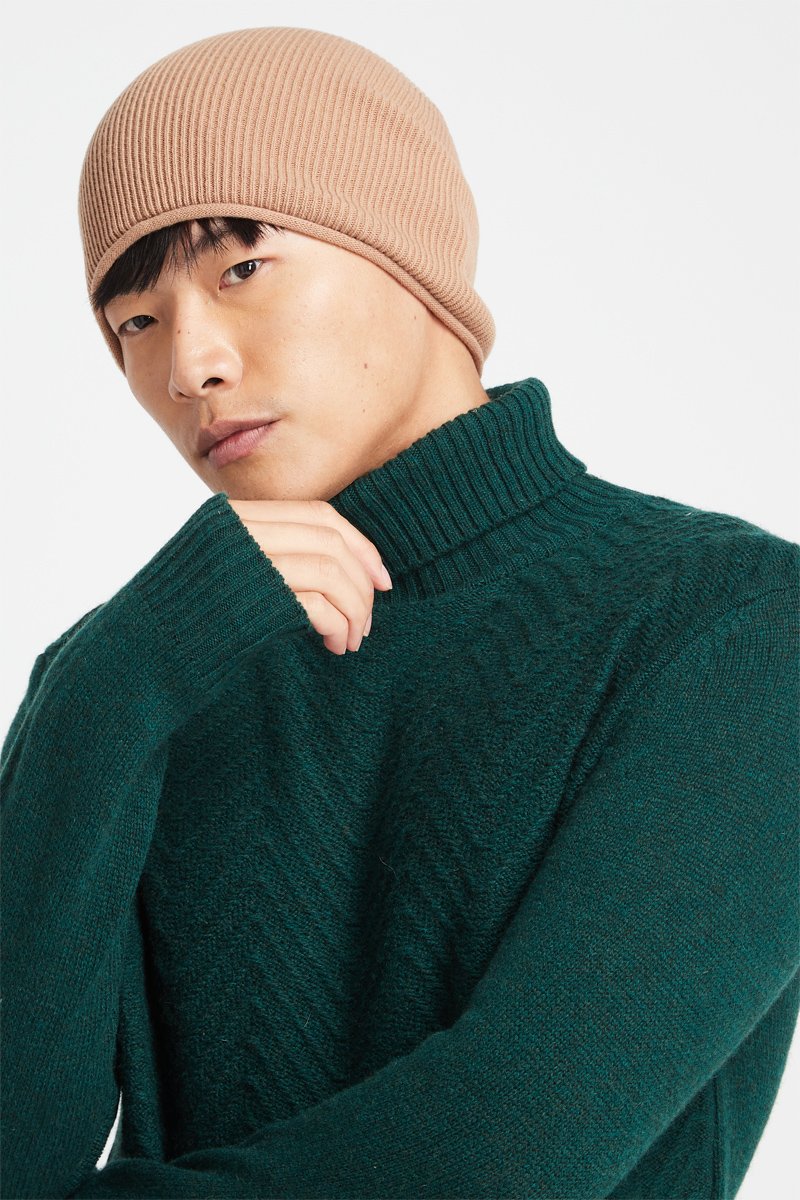 Bonnet en laine Beige