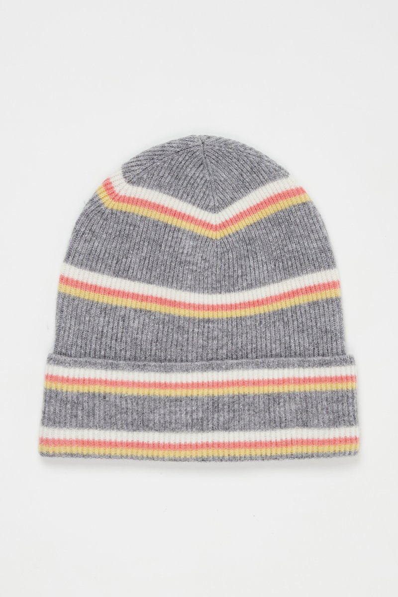 Bonnet en laine Gris chiné