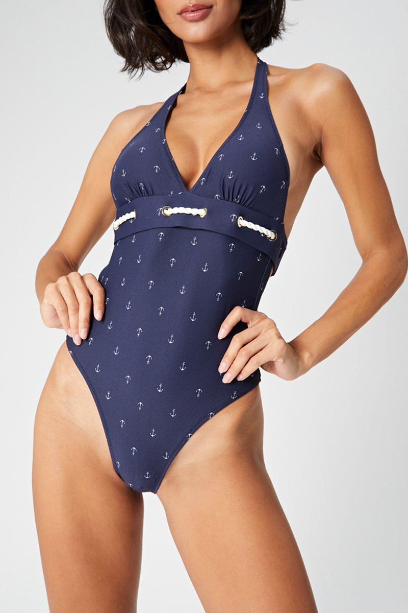 Maillot 1 pièce Bleu marine