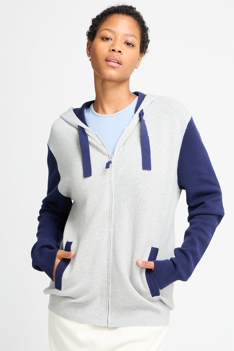 Gilet à capuche Gris clair