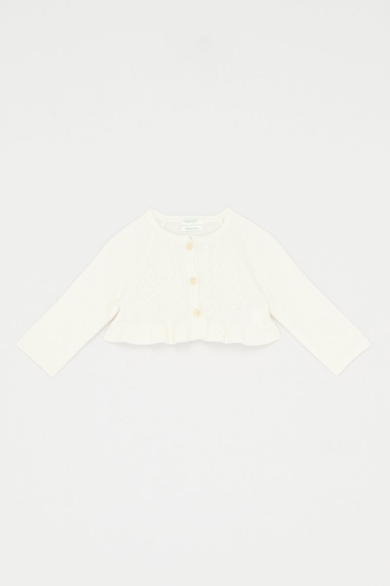 Gilet en laine et cachemire Blanc